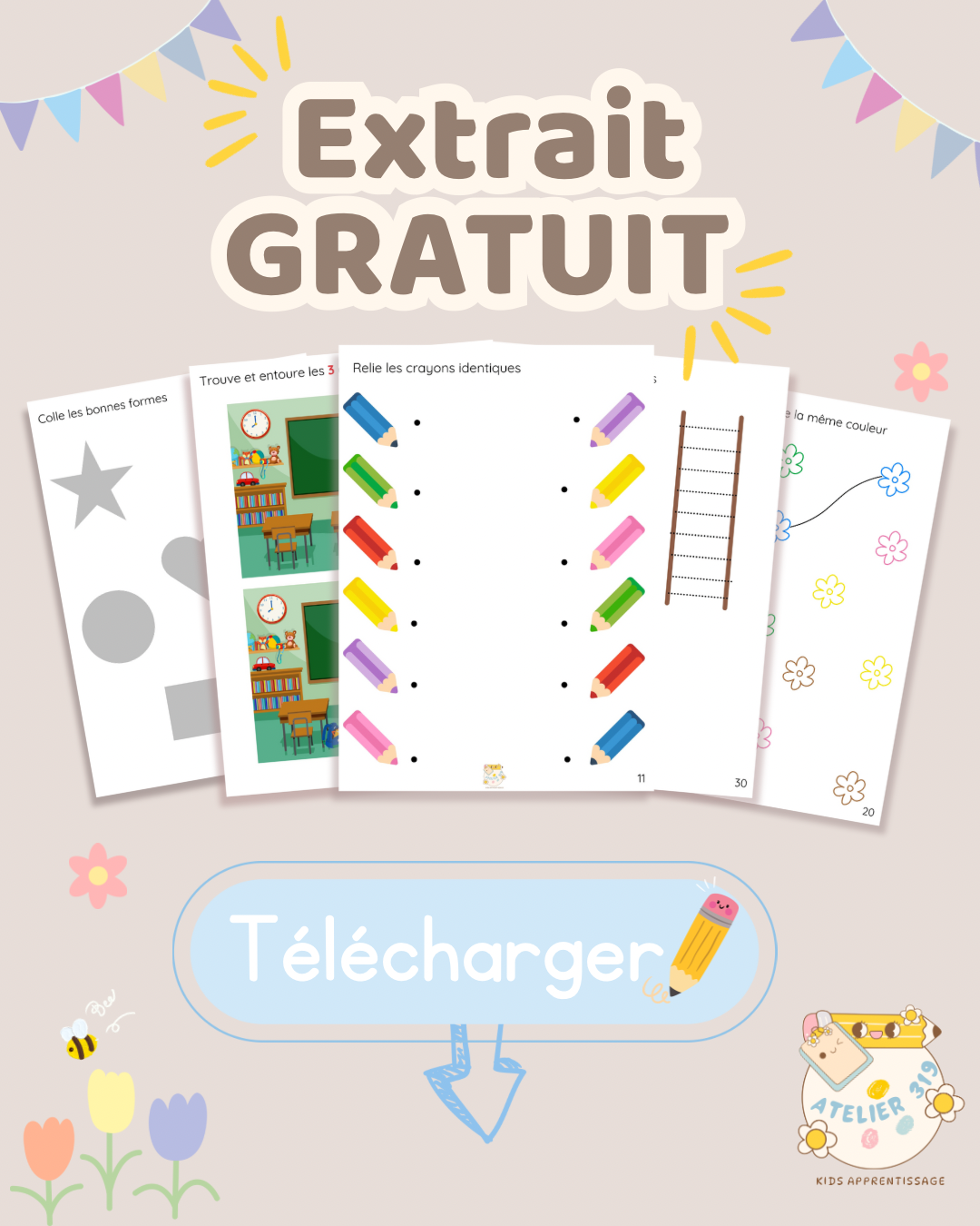 đ Extrait gratuit â Livret dâactivitĂ©s rentre scolaire - PDF